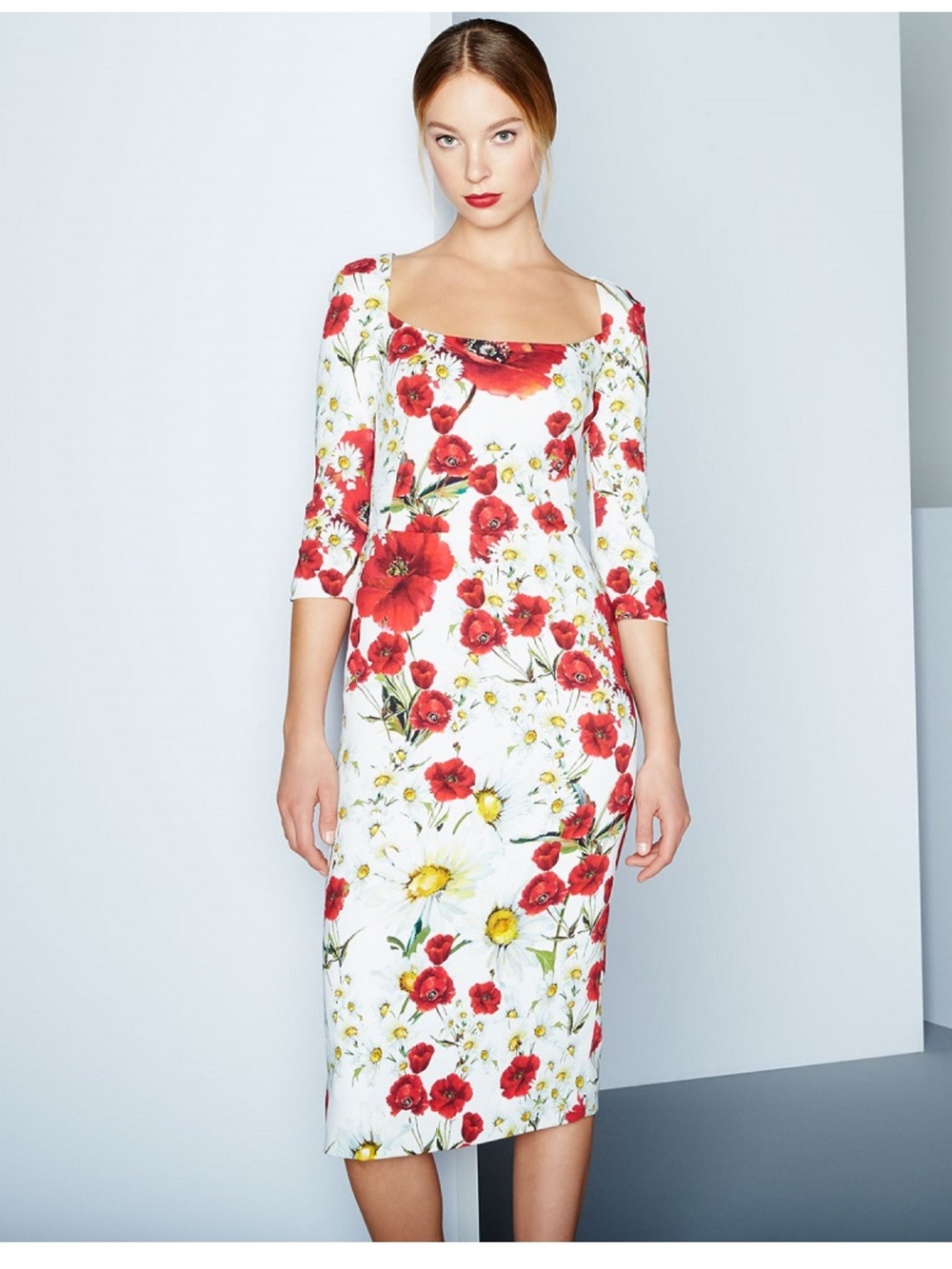 NWOTDolce & Gabbana puppy and daisy print dress